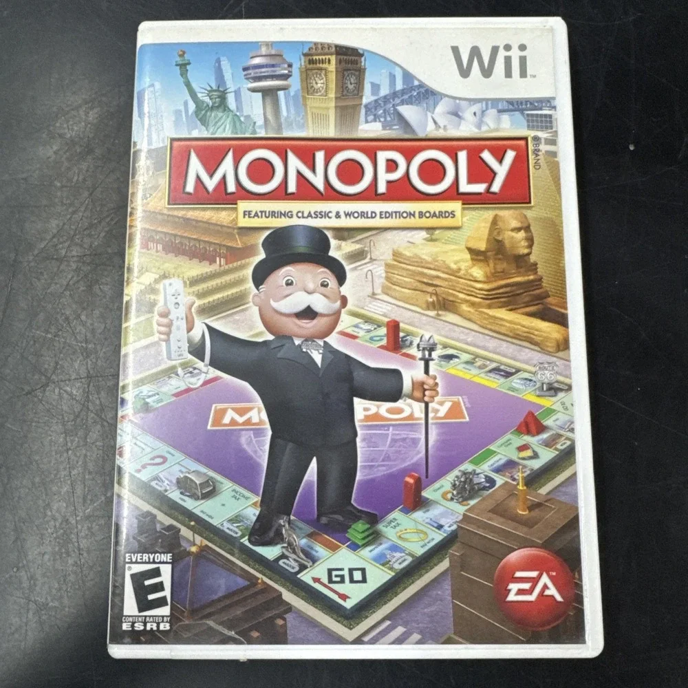 Wii Monopoly (Nintendo Wii, 2008) Complete With Manual CIB